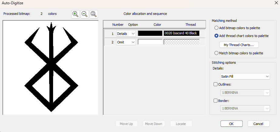 Finalised Colour Selection